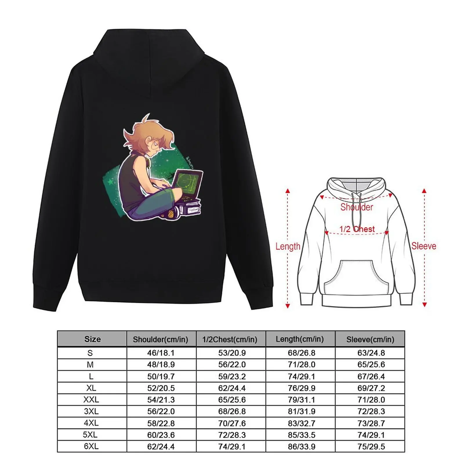 ملابس رجالية بغطاء للرأس على الطراز الياباني من Tech Geek ملابس على الطراز الكوري للرجال بغطاء للرأس