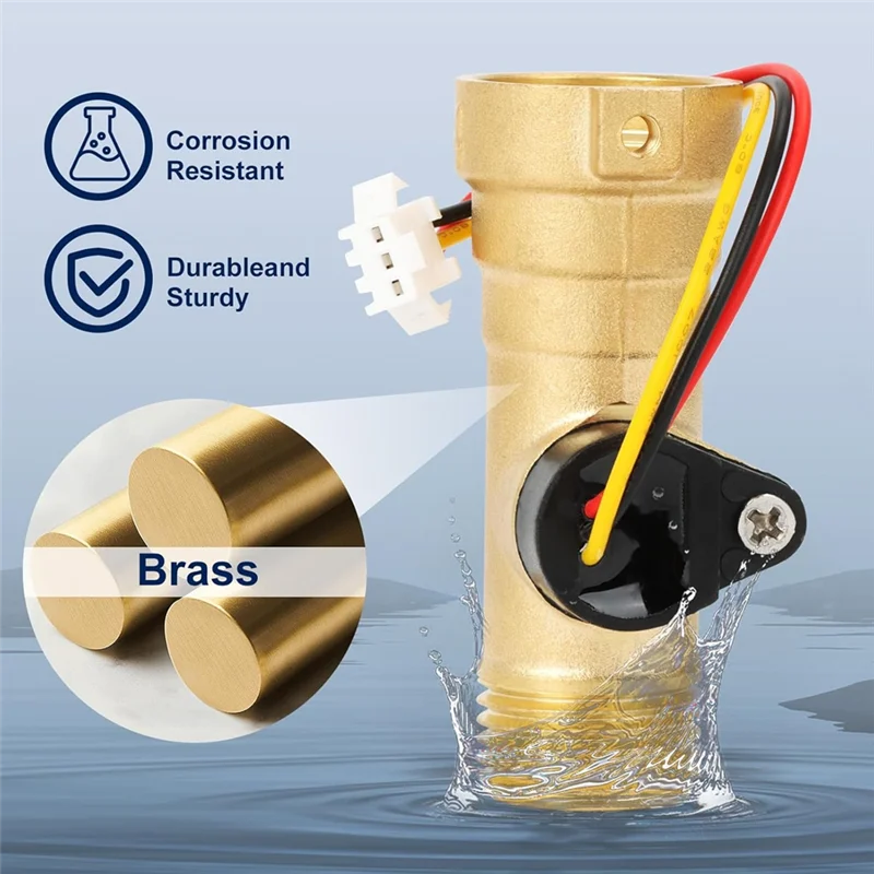 Water Flow Sensor สําหรับ Girard GSWH-2 เครื่องทําน้ําอุ่น Tankless เครื่องทําน้ําอุ่น 2022107584-BAAQ