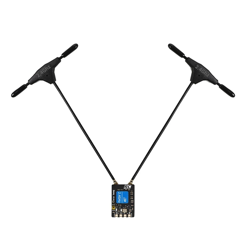 For GEPRC ELRS DUAL 2.4Ghz Diversity Receiver RX 25-1000Hz Built-In TCXO With Dual Antenna For FPV RC Drone