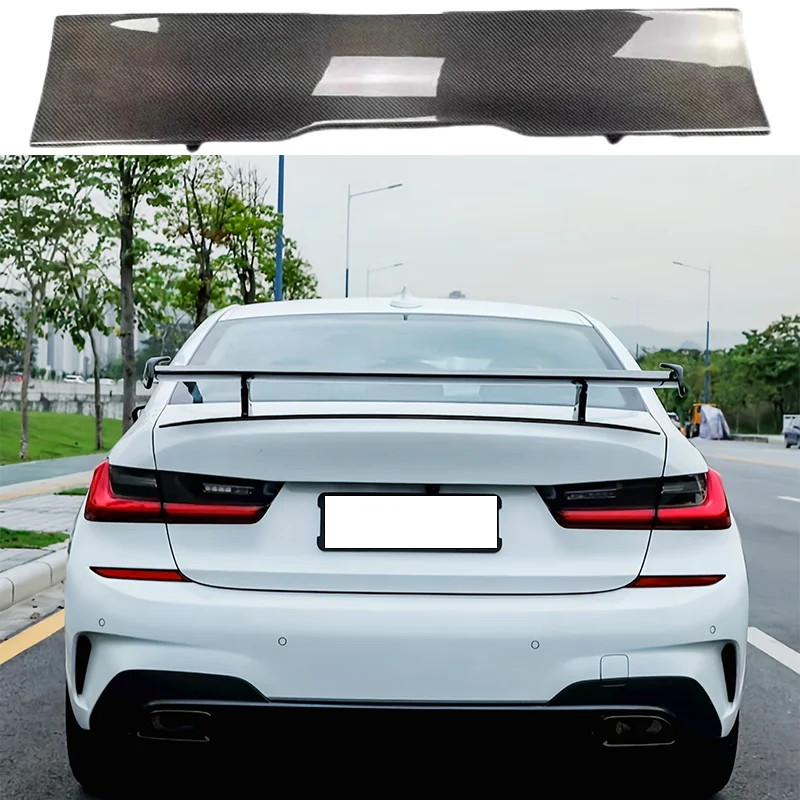 Car Spoiler For BMW 3 Series G20 G28/G80 M3 Hollow Out Style Real Carbon Fiber Material Rear Spoiler Trunk wing 2020-2024