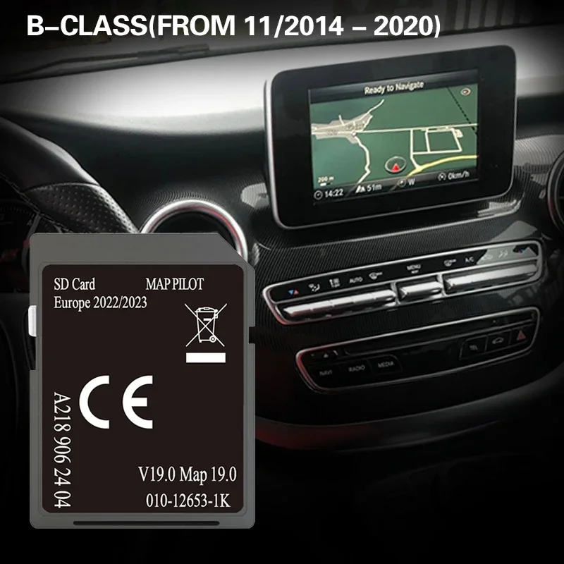 Compatibility With B-CLASS(FROM 11/2014 - 2020) Kosovo Croatia Navigation GPS 32GB SD Card