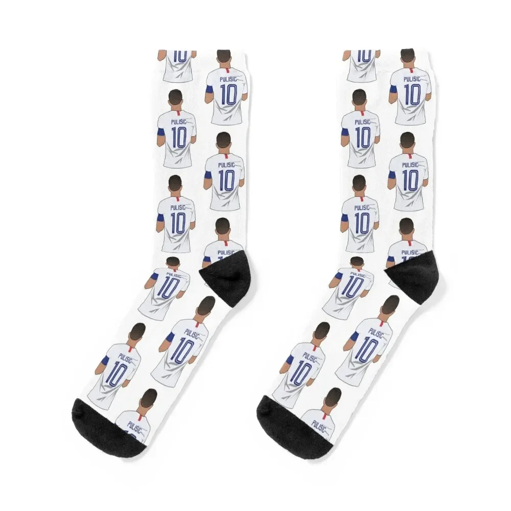

Christian Pulisic USA Socks designer brand bright garter hip hop heated Women Socks Men's