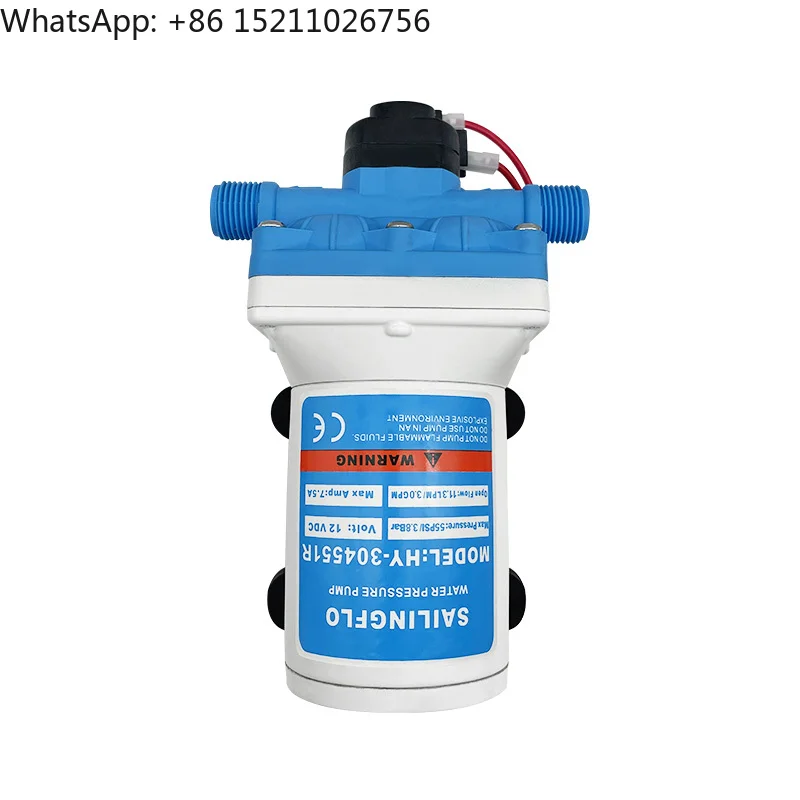 

Singflo HY-304551R 3GPM 55PSI 12 В постоянного тока самовсасывающий электрический мембранный водяной насос для автодома на колесах