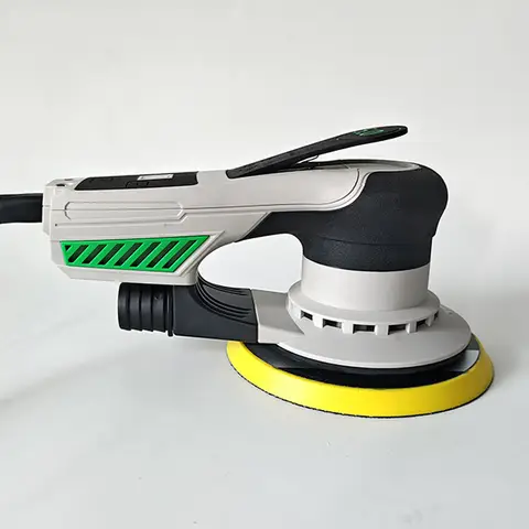 6-inch 17-hole brushless electric dry grinder with 7-speed adjustment, 5mm eccentricity, for automotive body filler and paint su