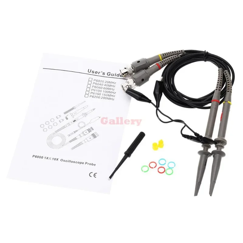 P6060 60 mhz X10 X1 Topkwaliteit Test Probe Oscilloscoop Probe Kit Oscilloprobe Oscilloscoop Sonde Oscilloscoop Probe