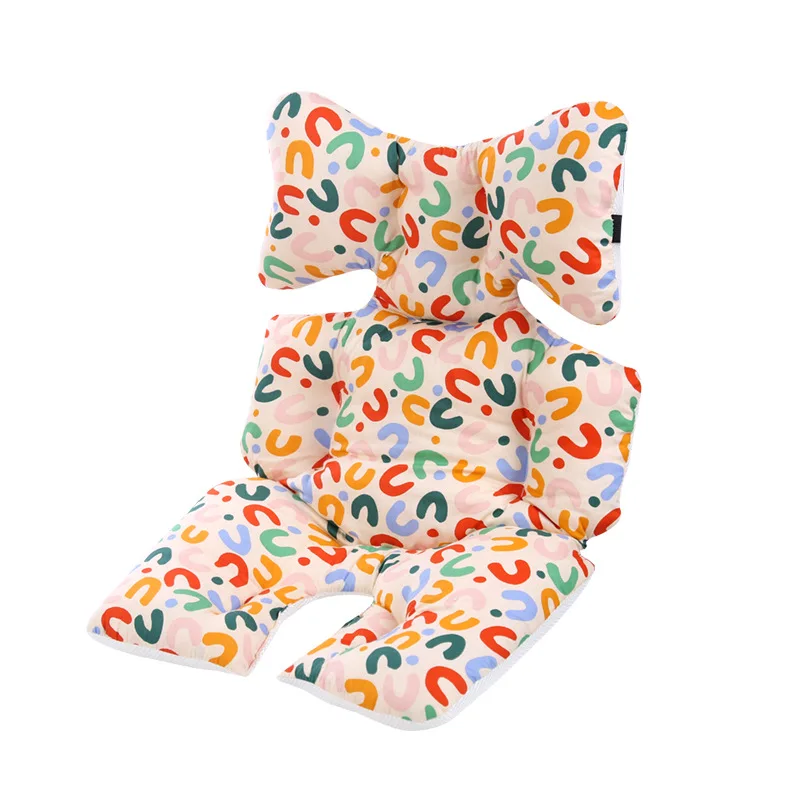 Baby Stroller Cushion Cotton Thickened Car Cushion Autumn and Winter Children's Dining Chair Warm Cushion Commonly Used Type