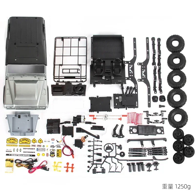 Off-Road Modelo Escalada Car com controle remoto, RC Car Brinquedos, 4WD Versão, Versão Upgrade Kit, Turn Signal, 4-Wheel Drive, RBR, C, MN99SK