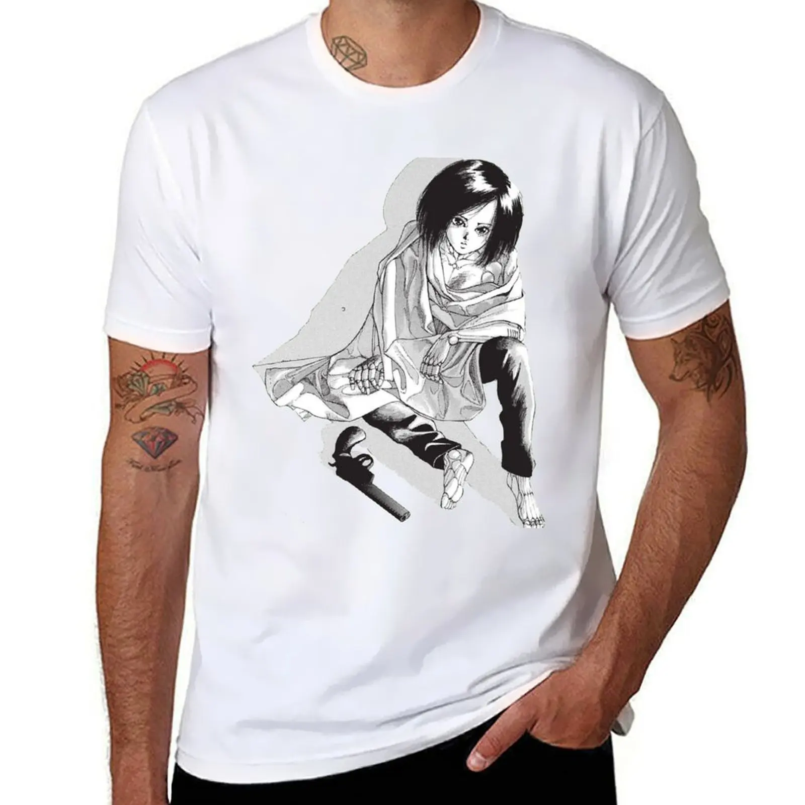 

Gunnm - An Angel of Rust T-Shirt funny t shirts cotton t shirts for man graphic tees funny t shirts dark humor T-Shirt