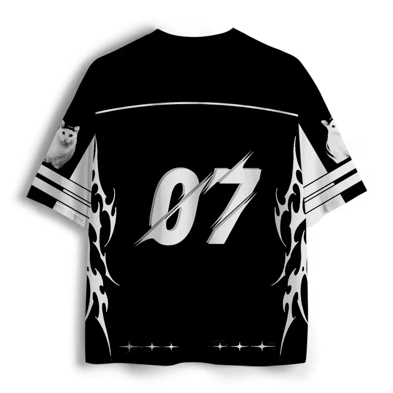 2026 Popular 3D Print V-neck T-shirt Unisex Adult Kids Parent-child Casual Outdoor Sports Short Sleeve Tops