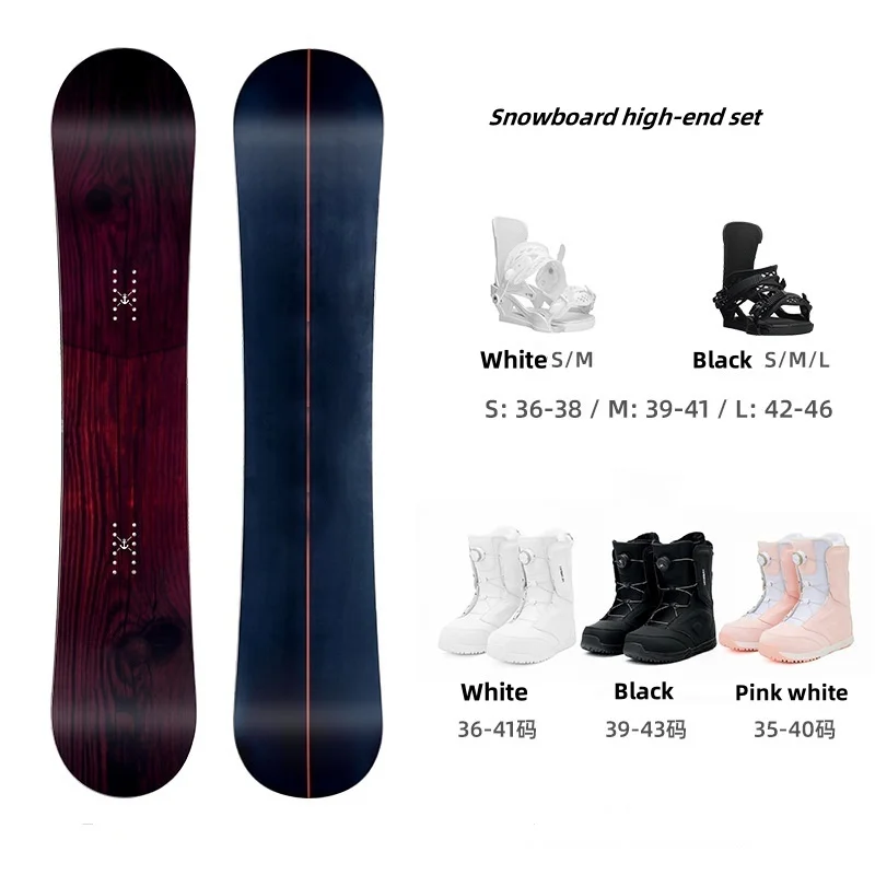 Twin Tip Camber Profile All Mountain Snowboards for Snowboarding Laminated Wood Core Durable ABS/Glass Fiber