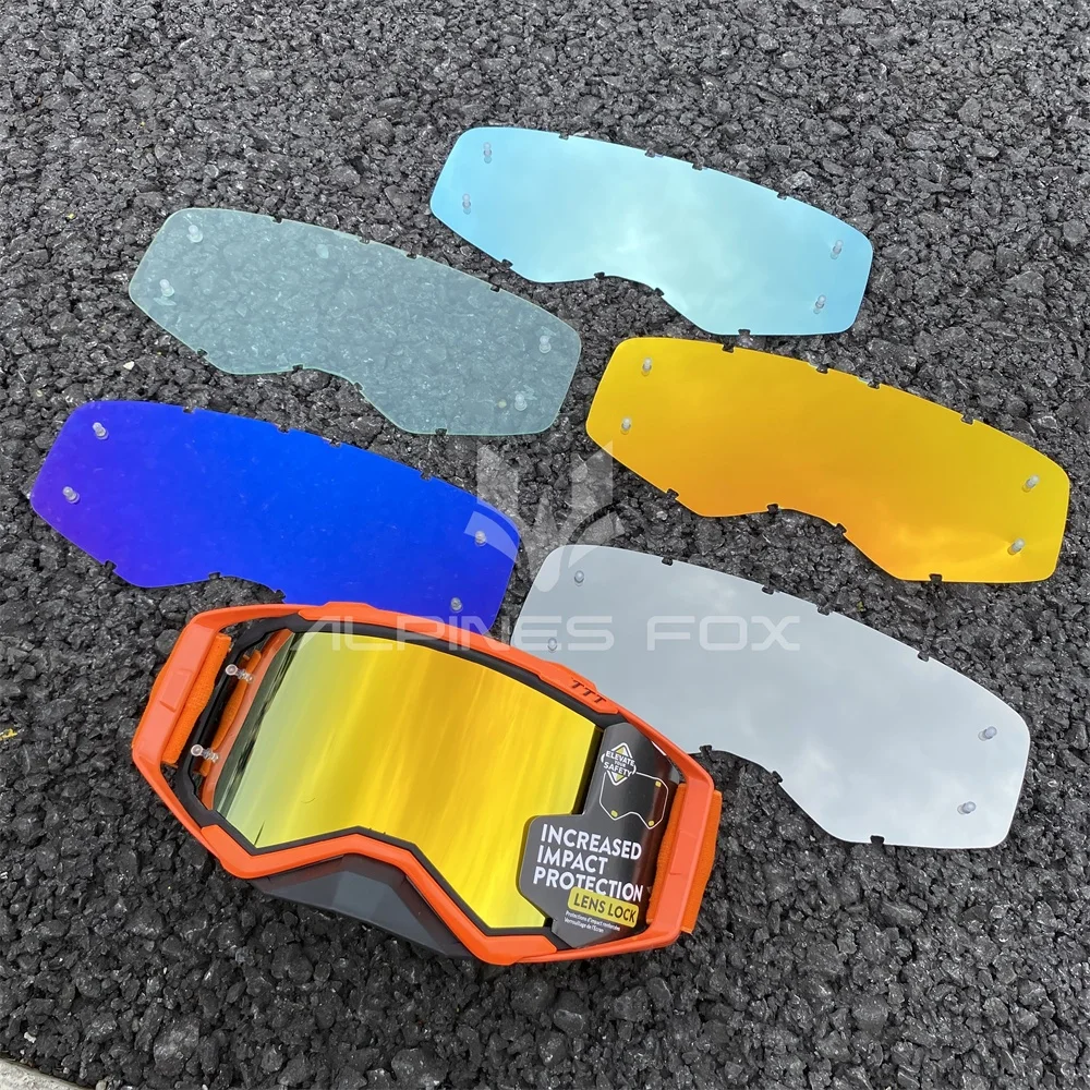 Replaceable Goggles Lens for Scott PROSPECT Sun Glasses Motorcycle Dirtbike Sunglasses Accessory Gold Blue Silver Clear