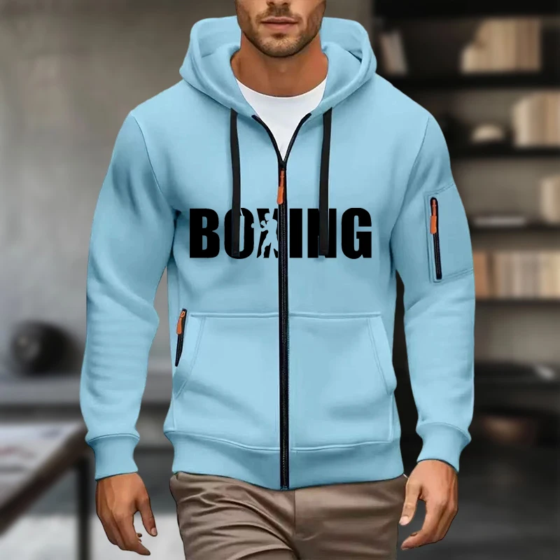 هوديس الرجال المطبوعات مناسبة للرياضات الخارجية والملابس غير الرسمية في الخريف والشتاء