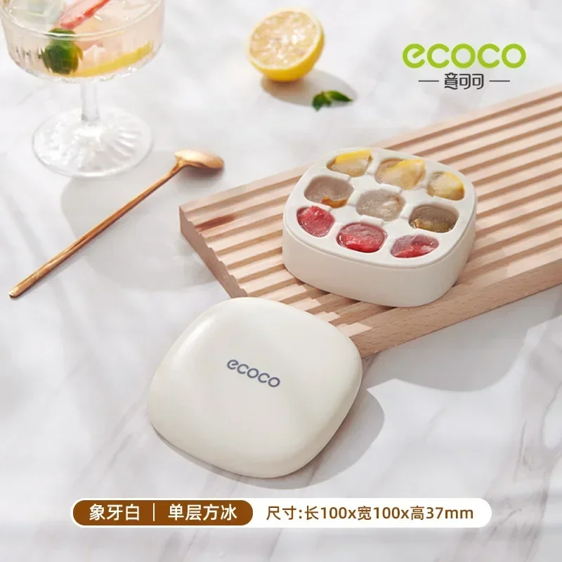 

21-Grid Ice Cube Tray Mold With Press For Easy Release, Including Container For Ice Storage - Kitchen Ice Maker and Storage Box