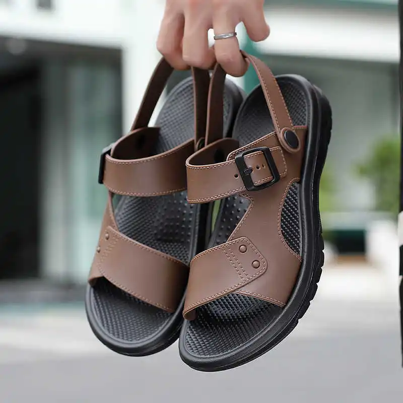 Demi-season Without Back Slipper Slides Men's Sandal Sport Shoes For Men Sneakers Low Prices Foot-wear Exerciser New In