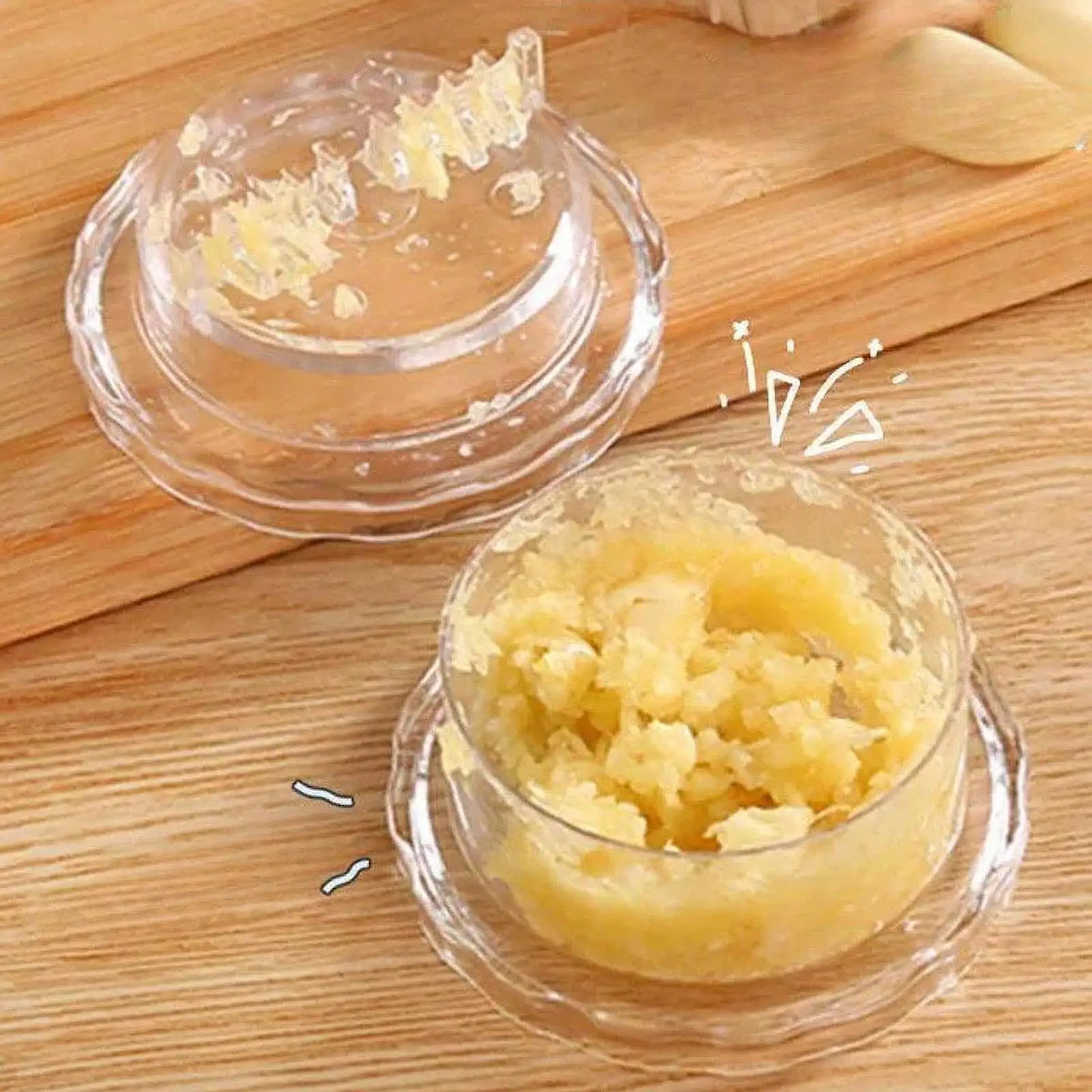 وعاء مبشرة الثوم والزنجبيل، أداة كسارة الطحن اليدوية لضغط الثوم أداة المطبخ لغرفة الطعام والطهي والطحن #3