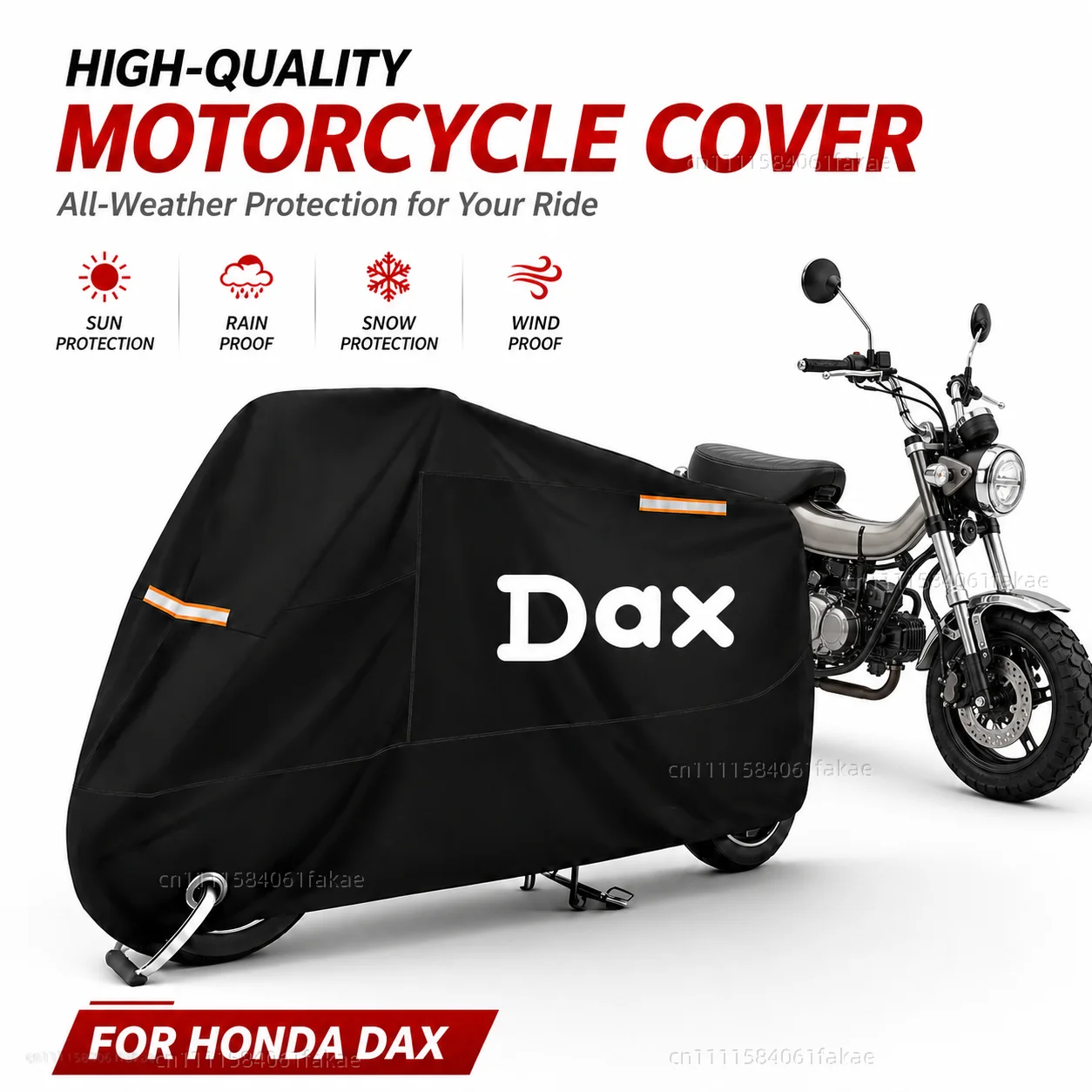 Cubierta impermeable para motocicleta, para exteriores, para todas las estaciones, a prueba de polvo, protección UV, cubierta para lluvia para Moto Scooter, para HONDA DAX125 ST125 ST 125