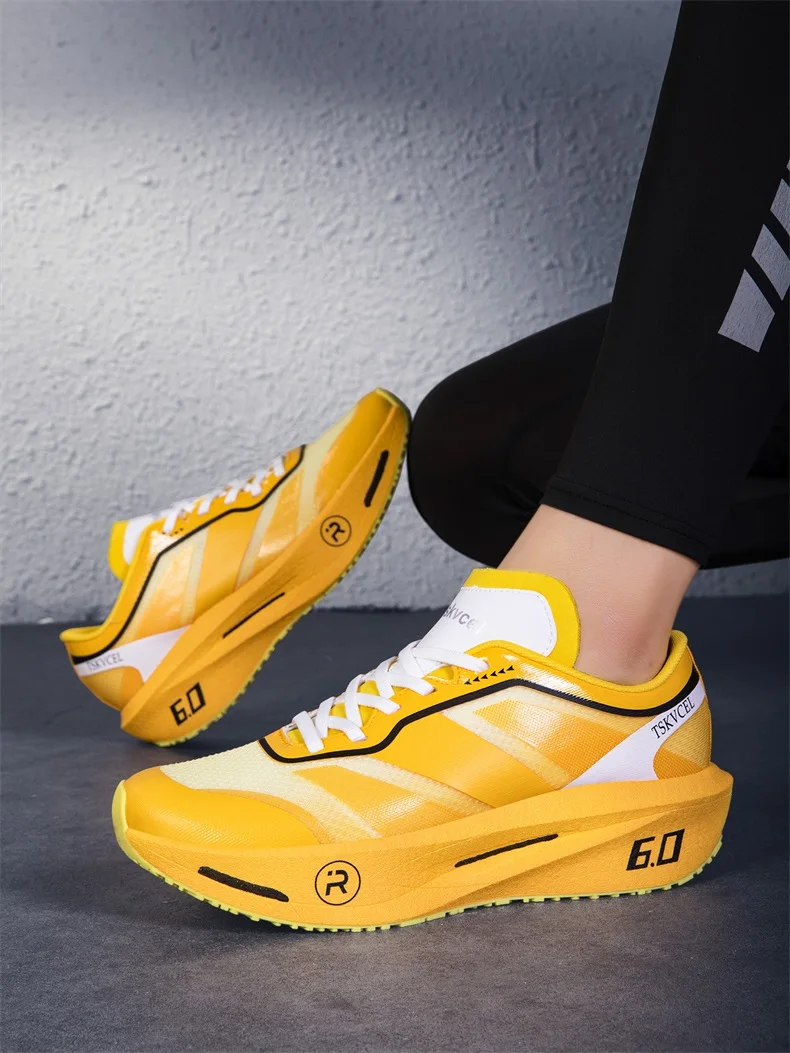 Marathon-Laufschuhe für Herren, Athletische Spezialität mit Carbonplatte, Trend-Sneakers, Leichte Atmungsaktive Sportschuhe für Damen – Detail 15