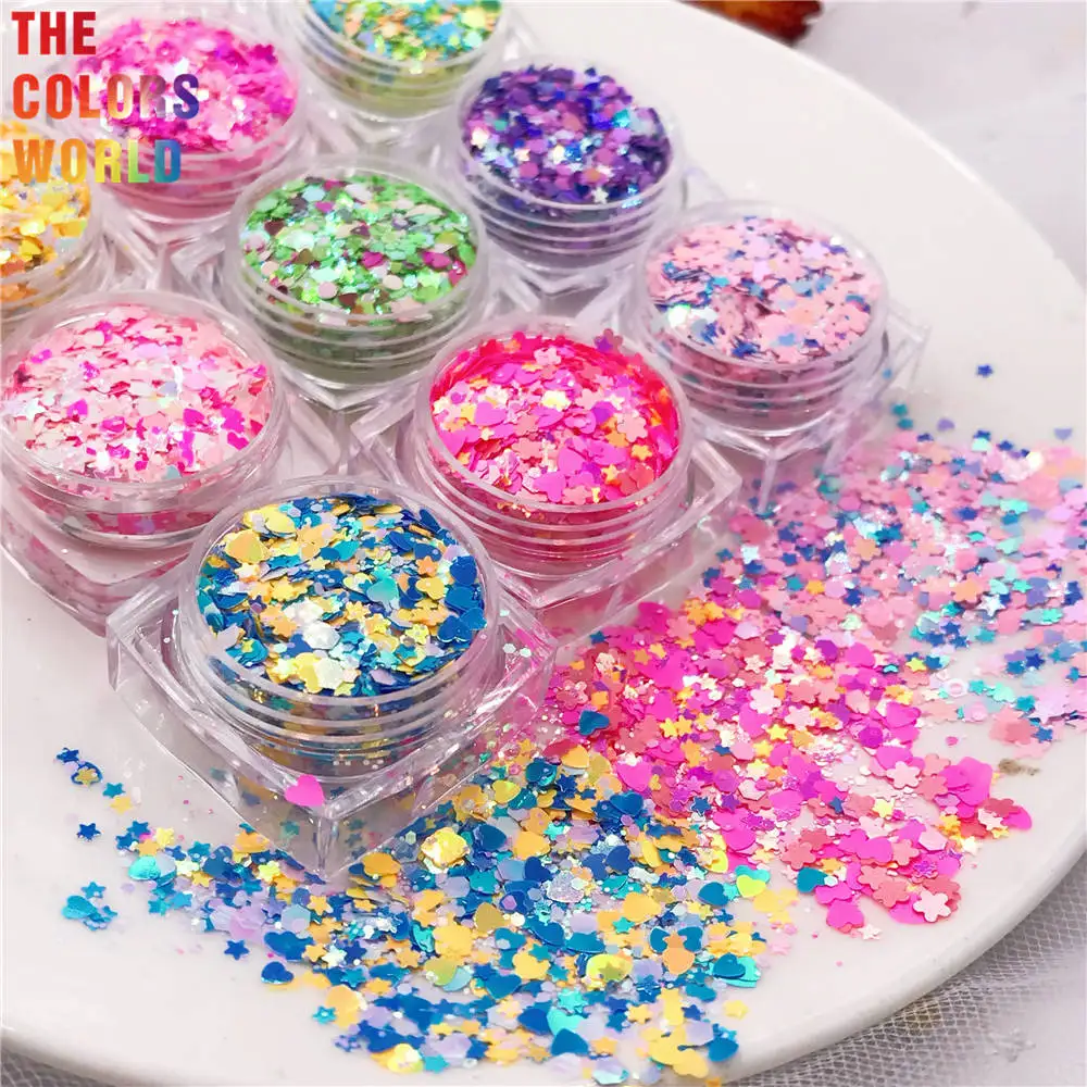 TCT-751 Sparkly Glitter Eyeshadow Makeup Nails Art Mermaid Sequins Shimmer Diamond Eye Shiny Skin Highlighter Face Body Glitter