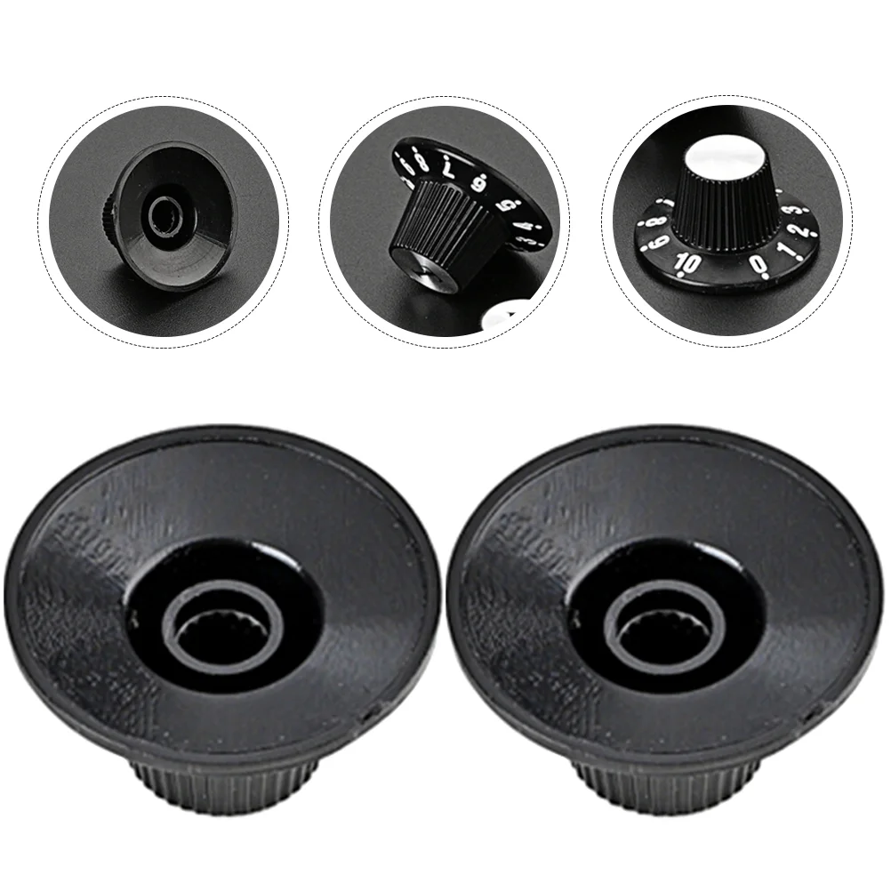 

3 Pcs Guitar Volume Knobs Plastic Electric Bass Amplifier Control Anti Corrosive Easy Install Scale Adjust Guitar