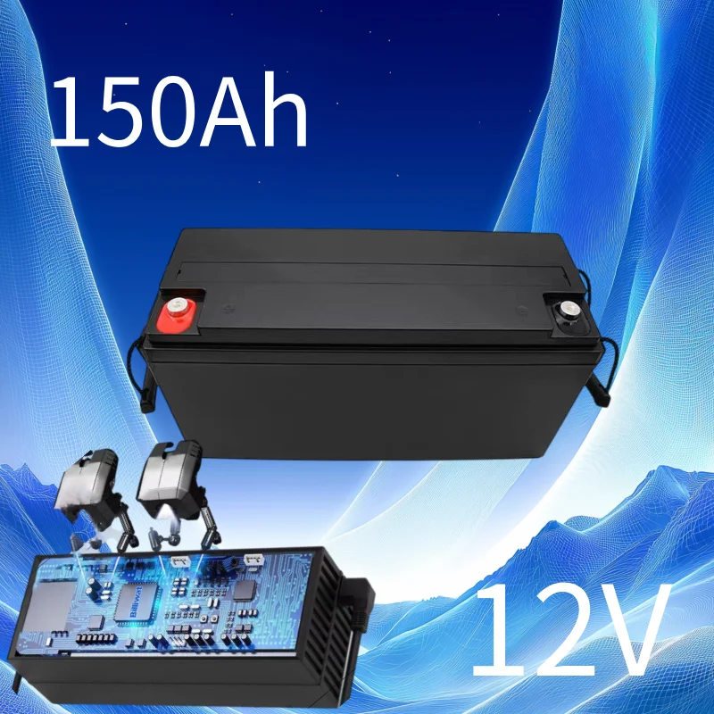 12V 200Ah LiFePO4 Battery For 12.8V 60Ah  150Ah 200Ah RV Campers Golf Cart Off-Road Off-grid Solar Wind