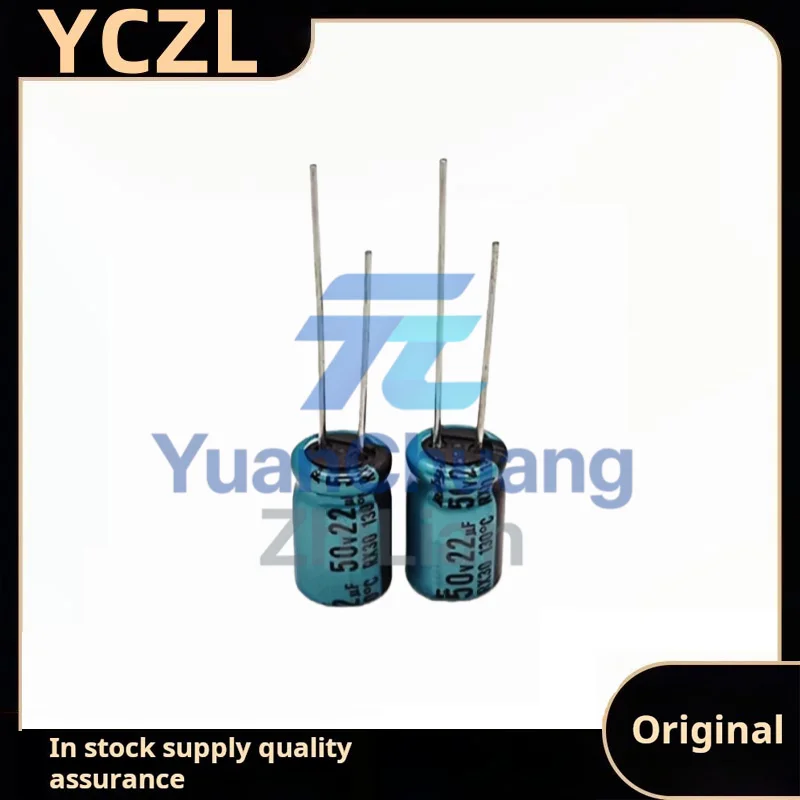 20PCS new genuine 50v22uF high temperature resistant 130 degree electrolytic capacitor RX30 volume 8*11.5
