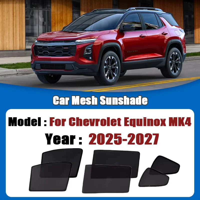 Mesh Sunshades For Chevrolet Equinox MK4 2025 2026 2027 Car Sun Visor Window Heat Insulation Privacy Curtains Cover Accessories view 2