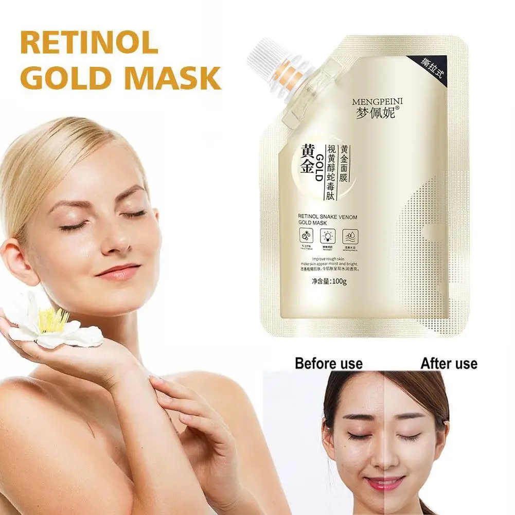 

Retinol Gold Mask Deep Moisturizing Brightening Anti-aging Lifting Oil Tear-off Wrinkle Shrink Mud Mask Firming Control