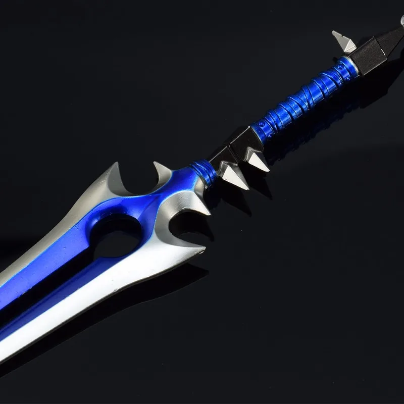 22cm World of Warcraft Weapon Thunderfury Blessed Blade of The Windseeker Anime Game Metal Katana Samurai Sword Toy Collection