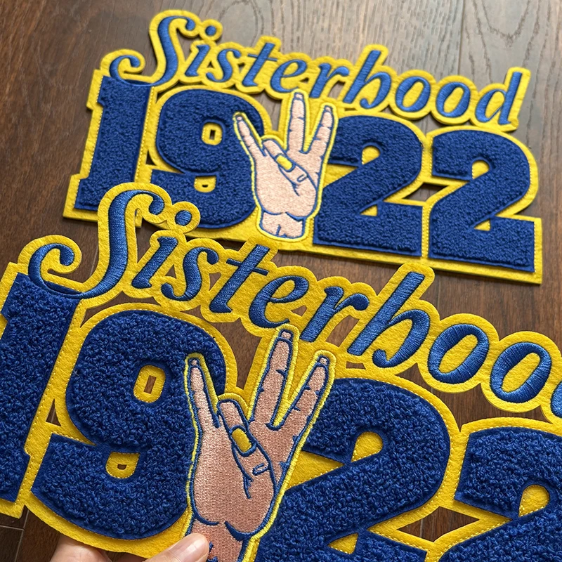 SGRHO حديد الشنيل الكبير على رقعة الأخت رقم 1922 رقعة سيجما جاما رو نادي نسائي للملابس، هدايا للنساء #3