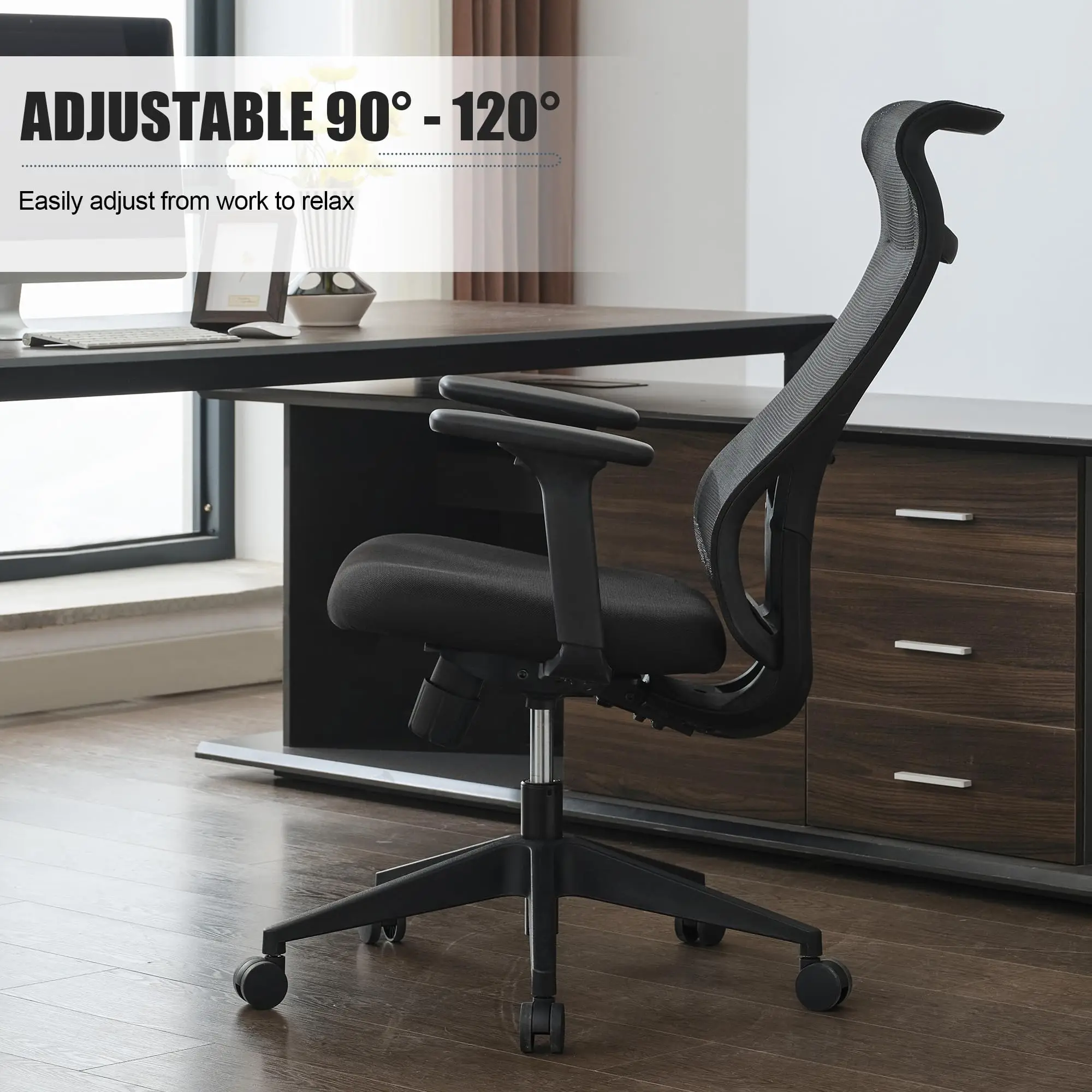 Free Shipping High Back Mesh Reclining Ergonomic Office Chair Swivel Computer Chair