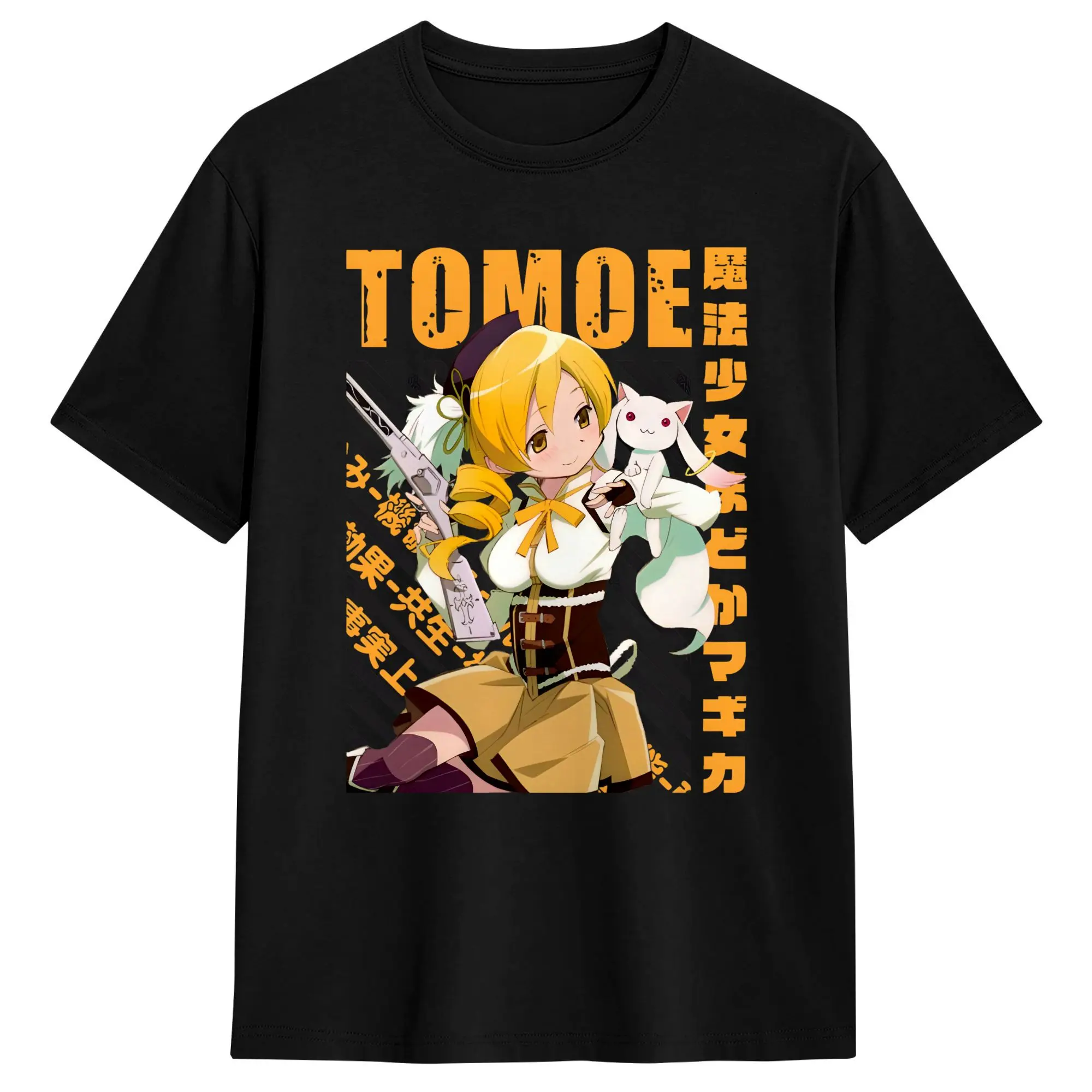 Mahou Shoujo Magi Madoka Magica  Cotton T-Shirt For Man Summer  Y2K Fun T Shirts Leisure Tee Shirt Oversized Wholesale Tops