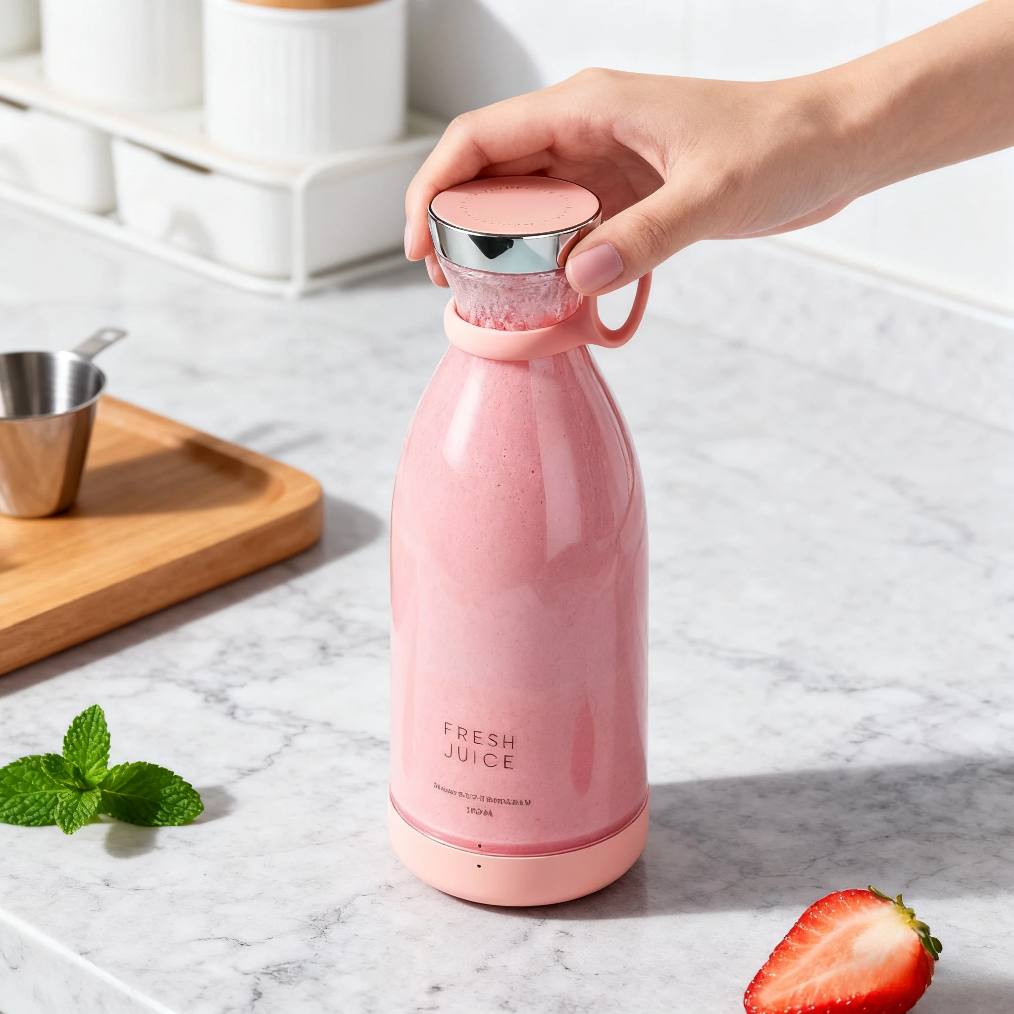 

1pc Juicer portable small charging juicer cuphousehold multifunctional juicer juicer cup