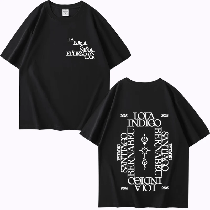 

Lola Indigo 2025 Tour T Shirt men women Oversized 100% Cotton Hot sale short sleeve Summer Fashion print Unisex plus size tops