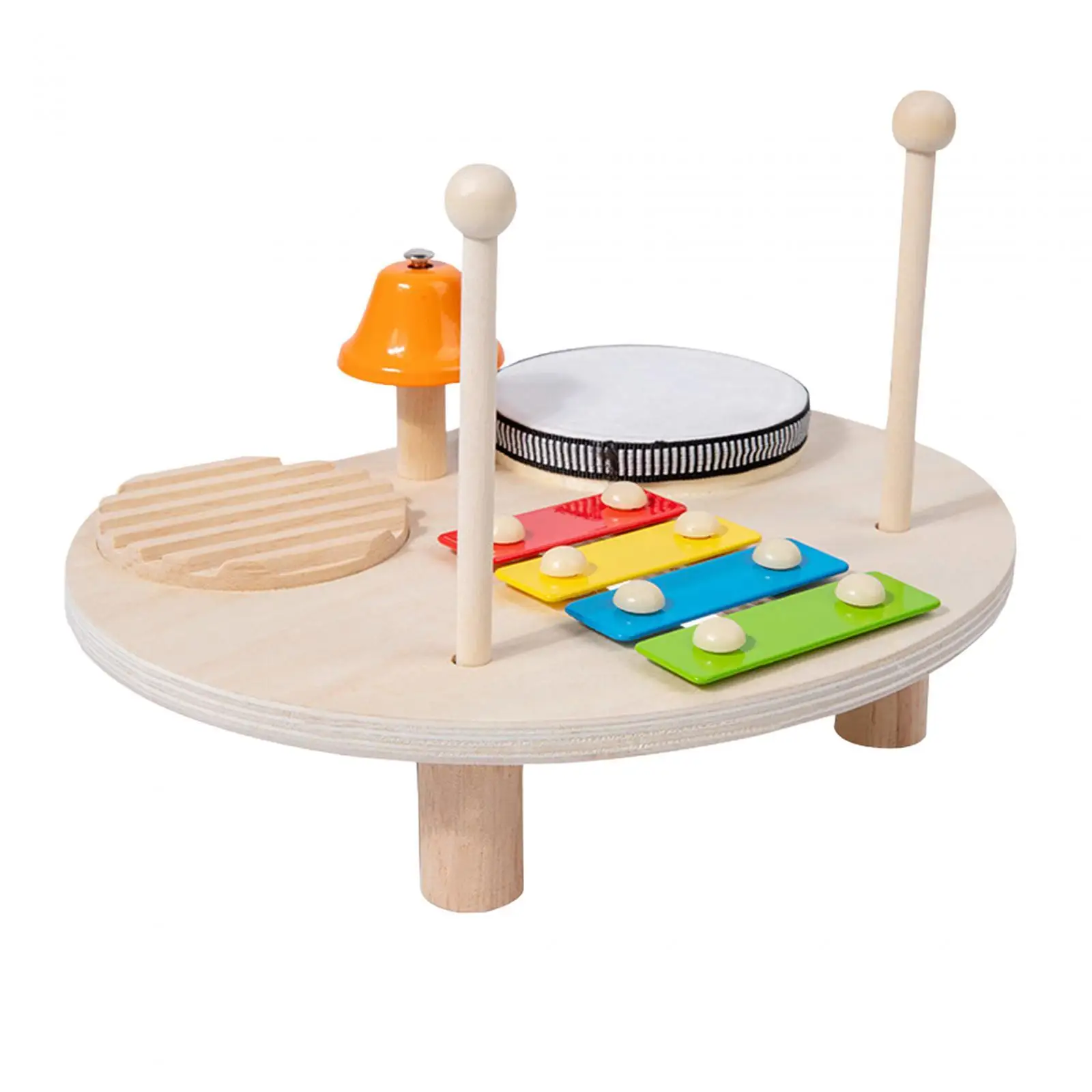 Kinder Trommel Set Holz Xylophon Montessori Spielzeug für Mädchen Kinder Alter 2 3 4 5 6