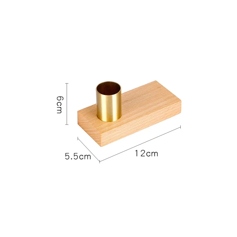 Brass Wood Napkin Holder Vertical Paper Towel Rack Restaurant Hotel Decorative Tissue Toothpick Box Stand