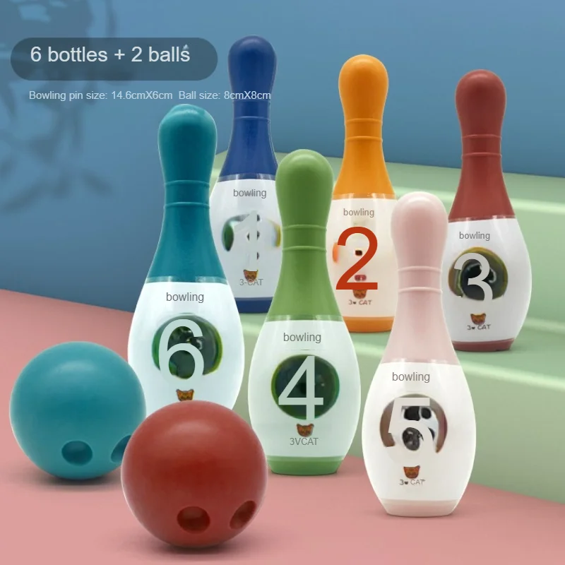 

1pc children's bowling toy, suitable for both boys and girls, indoor sports ball game, children's bowling toy for boys and girls