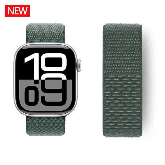 Nylon band For Apple Watch Straps 45mm 44mm 46mm 40mm 49mm 41mm 42mm 38 Bracelet belt Correa iWatch Series 6 Se 7 8 9 10 ultra 2