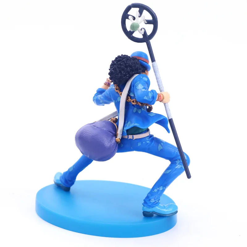 New Anime One Piece 20th Anniversary Usopp Blue Jacket PVC Action