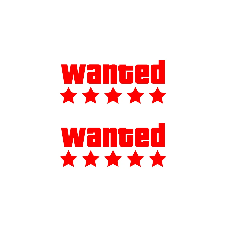WANTED motorfietssticker vinyl waterdichte sticker aanpasbare motorfiets / lichaam / helm motorfiets decoratie accessoires