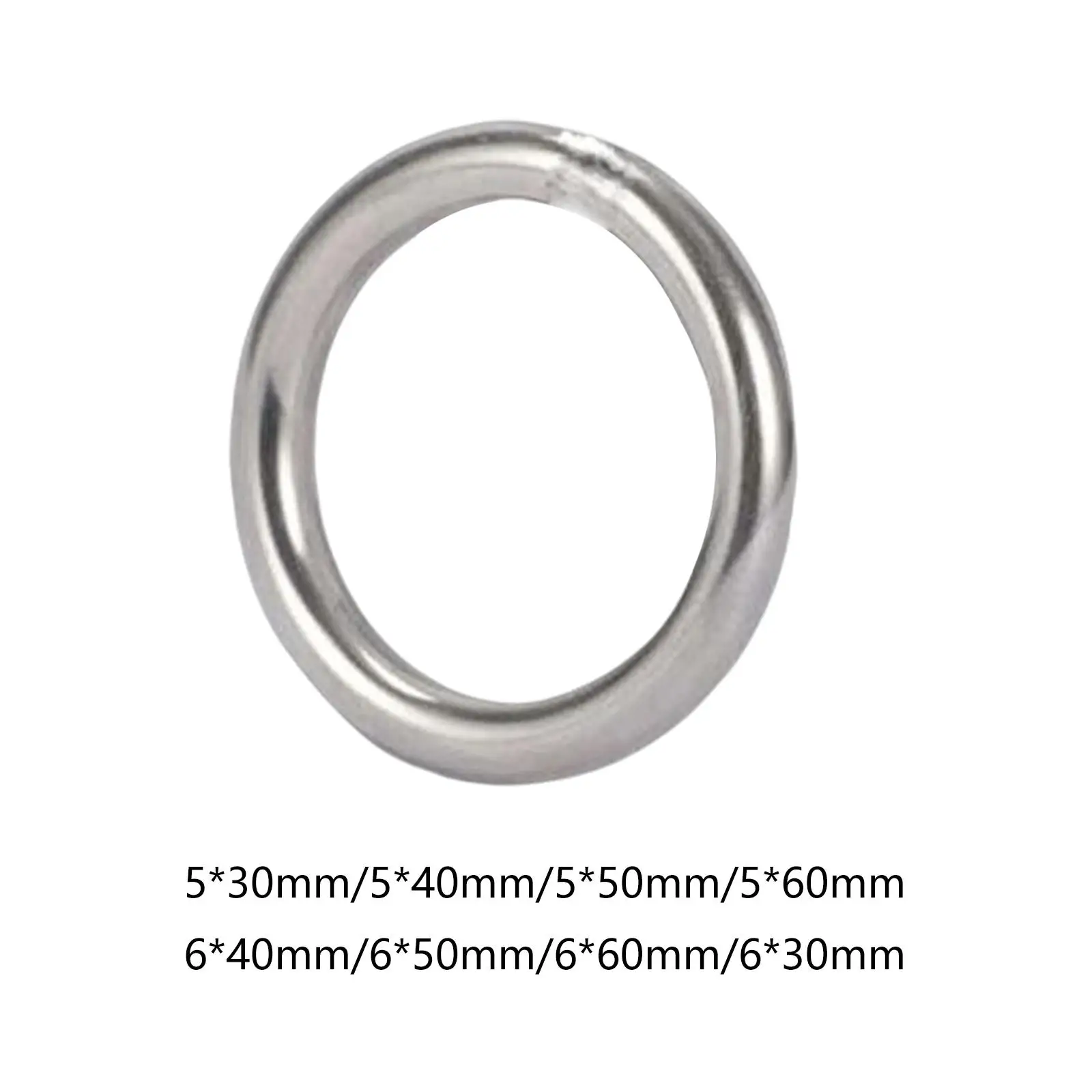 10 Pieces Heavy Duty Welded O Rings Stainless Steel Buckles Collars Bags