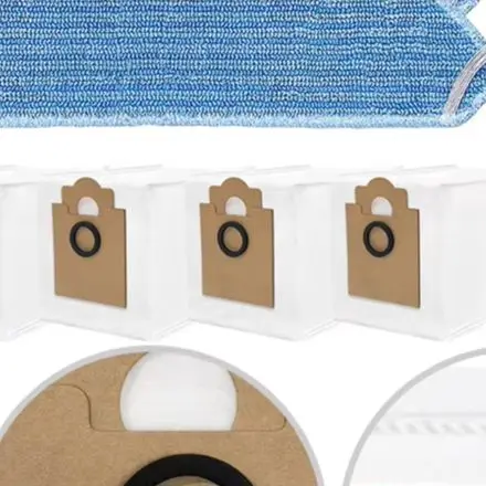 Mop Pads And Dust Bags Kit For Lefant M2 P/ro M2S Pro Robot Vacuum Cleaner Microfiber Cloth Replacement Accessories