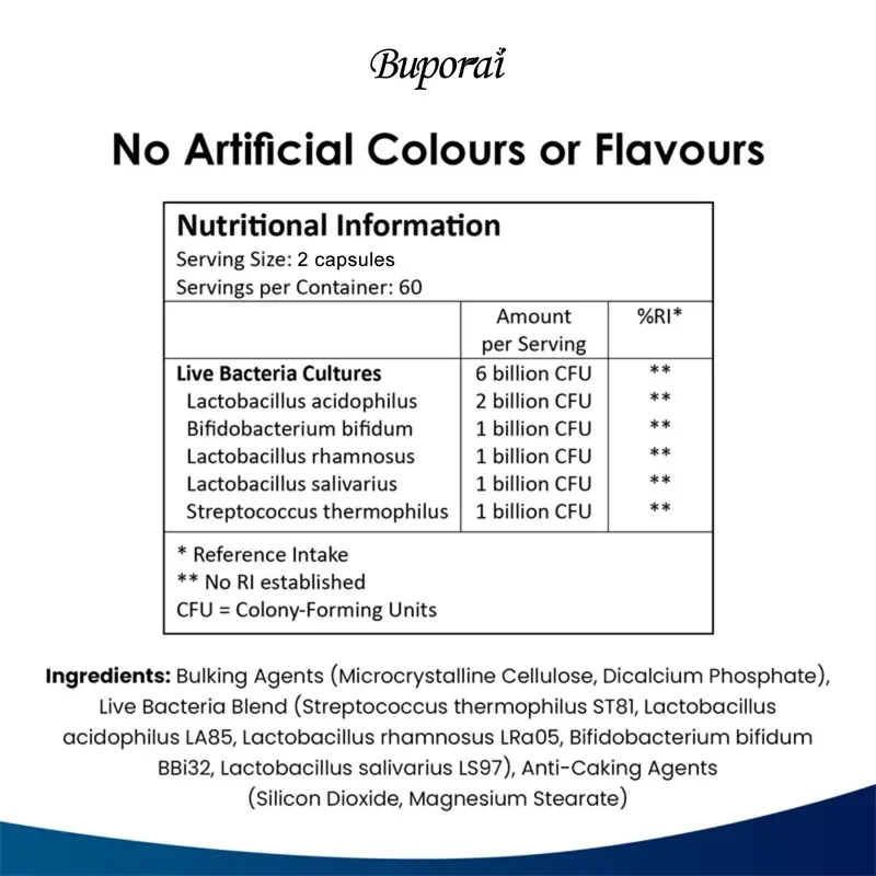 Multi-strain Probiotics - Supports Immune, Digestive and Gut Health, Boosts Metabolism, and Relieves Bloating and Constipation - Image 2