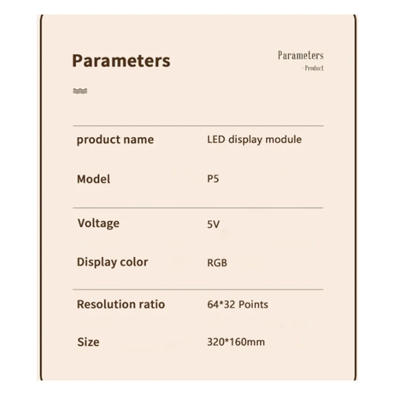 P5 Full Color Surface Mount Module Indoor Electronic Screen Conference Room Screen LED Display Unit Board 320 X 160Mm
