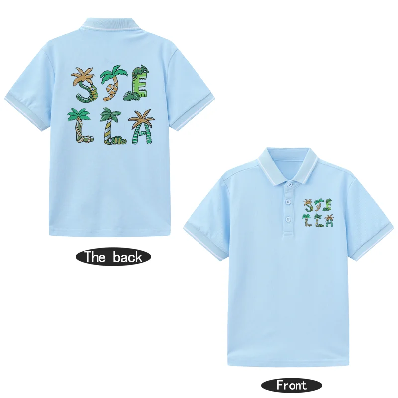 เสื้อโปโลเด็กผู้ชาย แขนสั้น ลา - Street Fashion Shanghai บทวิจารณ์และราคา