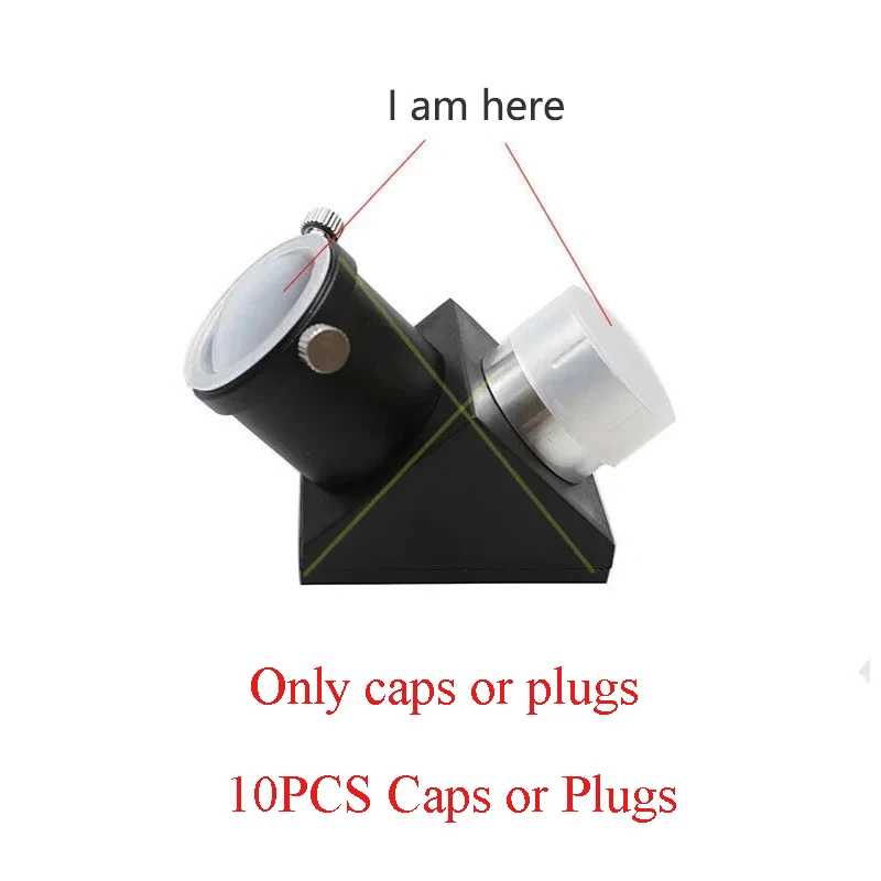 

10Pcs Plastic 1.25 2 Inch Dust Cap Cover Plug Telescope Eyepiece Dustproof Cap Barlow Lens Zenith Mirror Accessory