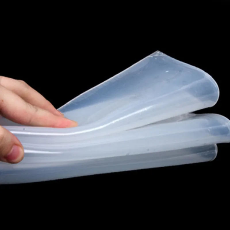 0.1mm/0.2mm/0.3mm/0.5mm/0.8mm 1mm Top Quality Silicone Rubber Sheet 500mm Width 500mm Length Transparent Silicone Film