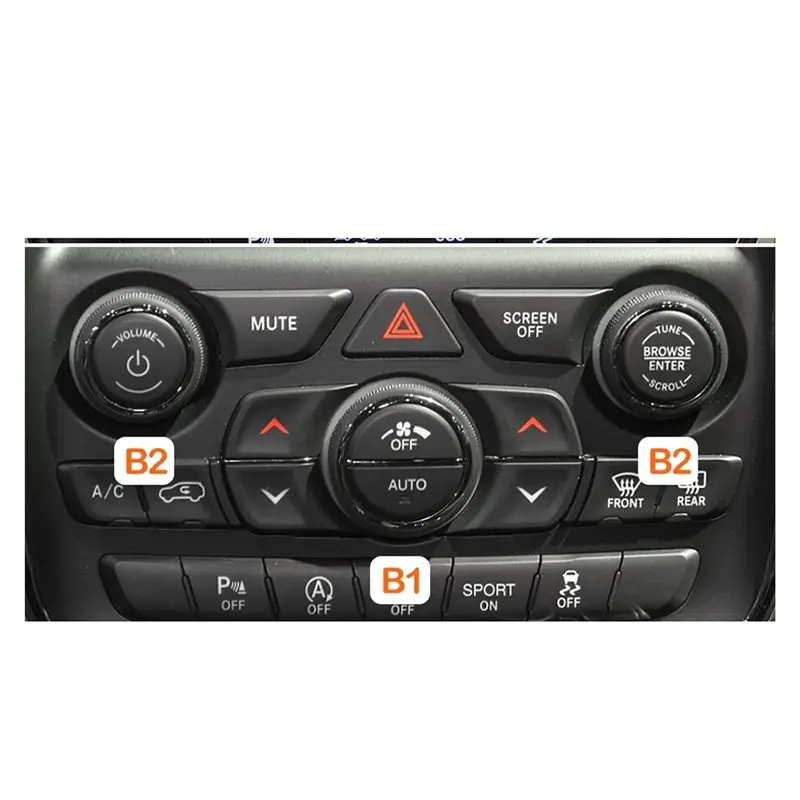 M49K-Car Dashboard AC Control Radio Volume Adjustment Rotary Knob For Jeep Grand Cherokee WK2 2014-2021 Audio Knob B2 view 5