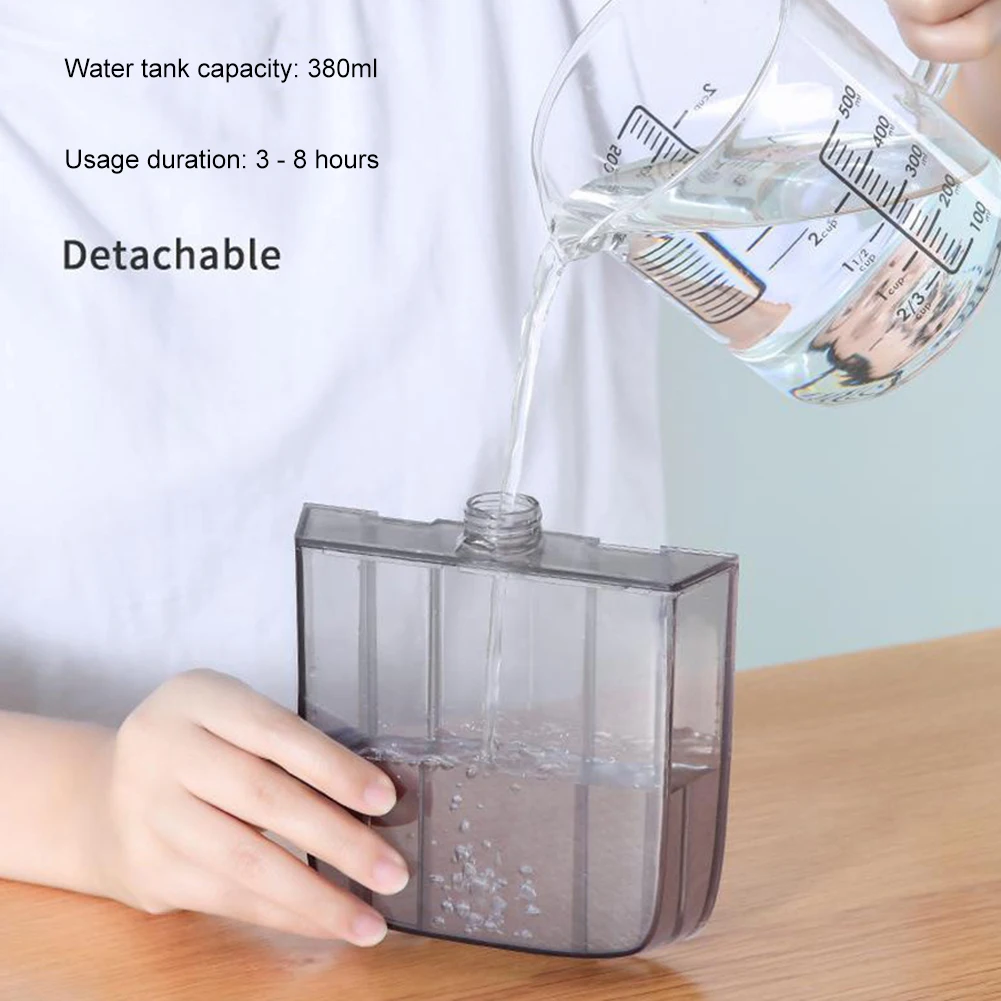 

Персональный мини-воздушный охладитель с водяным охлаждением, 3-ступенчатая машина воздушного охлаждения, резервуар 380 мл, портативный воздушный охладитель для домашнего офиса