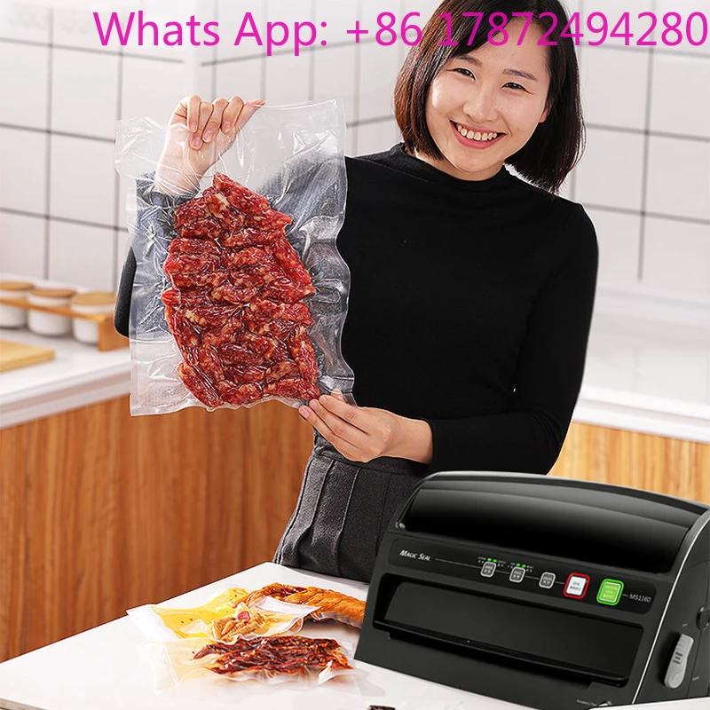 220v Small Vacuum Packaging Machine Commercial Household Plastic Sealing Sealing Machine Food Preservation Sealing Machine