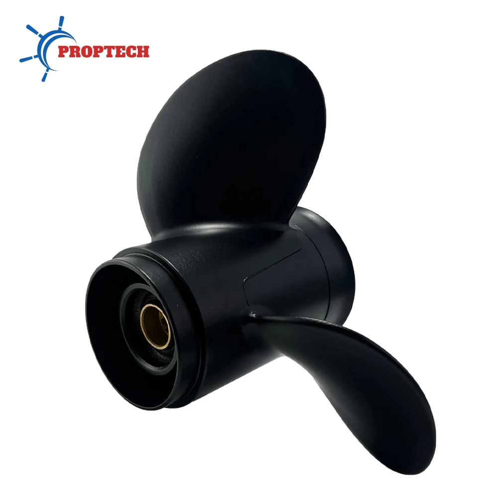 Aluminum Alloy Propeller for Tohatsu Nissan Mercury Outboard 9.9x12 Inch 3 Blade 10 Spline Fits 25 HP 30 HP Boat Motors
